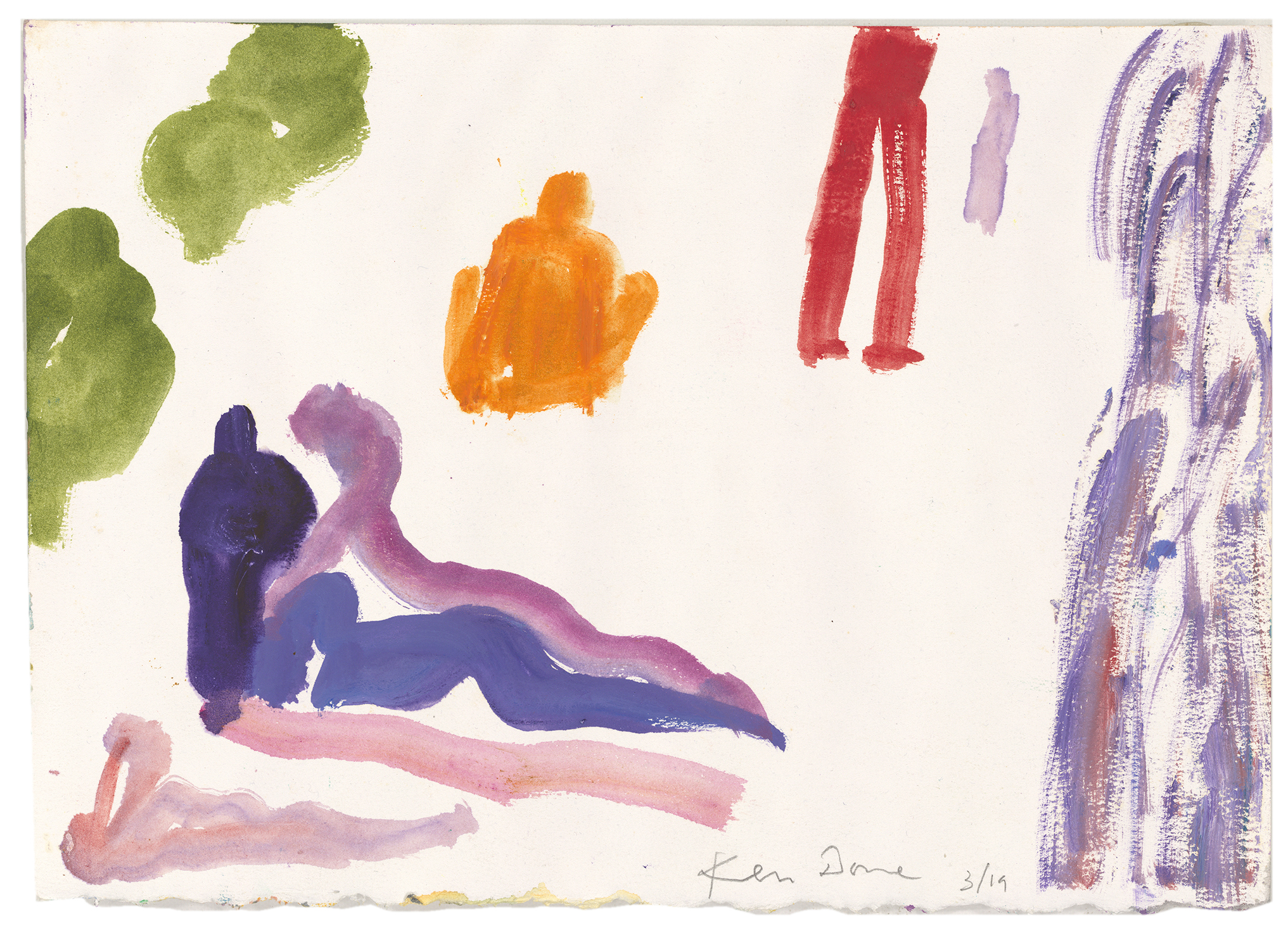 Figures on the beach