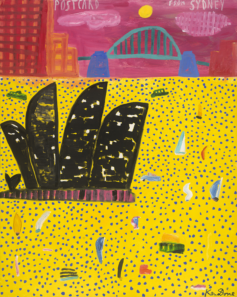 Postcard from Sydney, yellow spotted sea