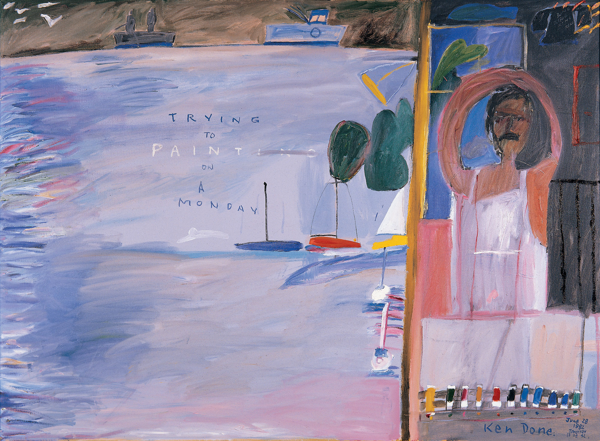 Trying to paint on a Monday