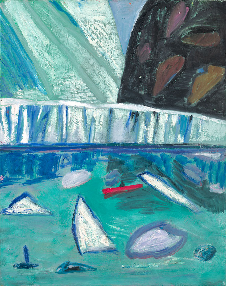 Red kayak, North Pole